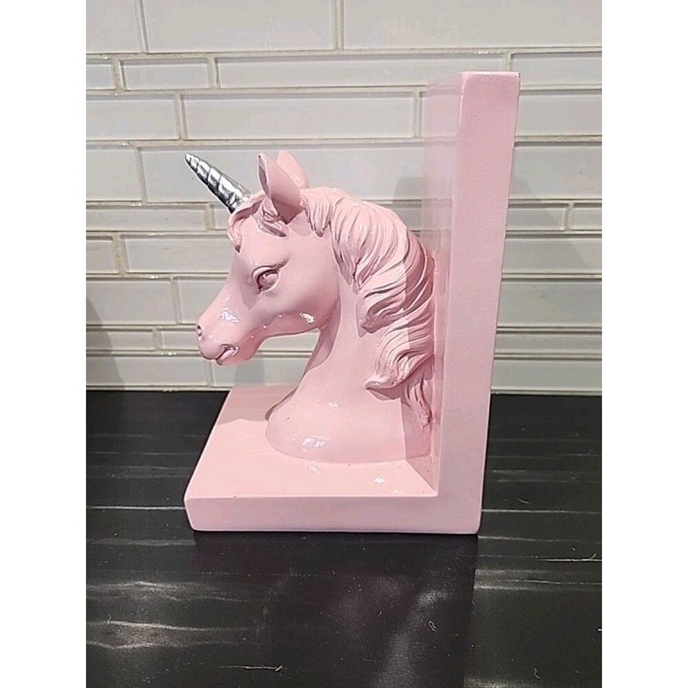 Holiday Home Pink Unicorn Book End One Book End
